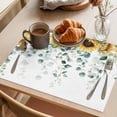 thumbnail image 3 of Sunflower Eucalyptus Leaf Placemats Set of 2, Farmhouses Watercolor Plants Non-Slip Place Mats Washable Table Mats for Kitchen Dining Table Decorations Indoor/Outdoor, 3 of 9
