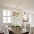thumbnail image 2 of Farmhouse 6-Light 33" French Country Crystal Chandelier Gold, 2 of 5