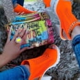thumbnail image 1 of Botas de tacón alto de tacón grueso con punta abierta y boca de pescado de punto transpirable de color sexy para mujer Wmkox8yii  hfjk2013, 1 of 3