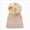 Beige Cap, variant on Toddler Kids Beanie Solid Color Cute Knitting Hat with Pom-Pom for 3-8 Years Little Kids Winter Beanie Hat