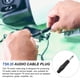 thumbnail image 4 of Uxcell 2 Pcs 1/4" Conector de Audio TS, Conector de Cable Mono Masculino TS de 6.35 mm, Conector de Cable de Audio Masculino TS para Altavoz, Micrófono, Guitarra, Equipos de Audio, 3.54" Negro, 4 of 6