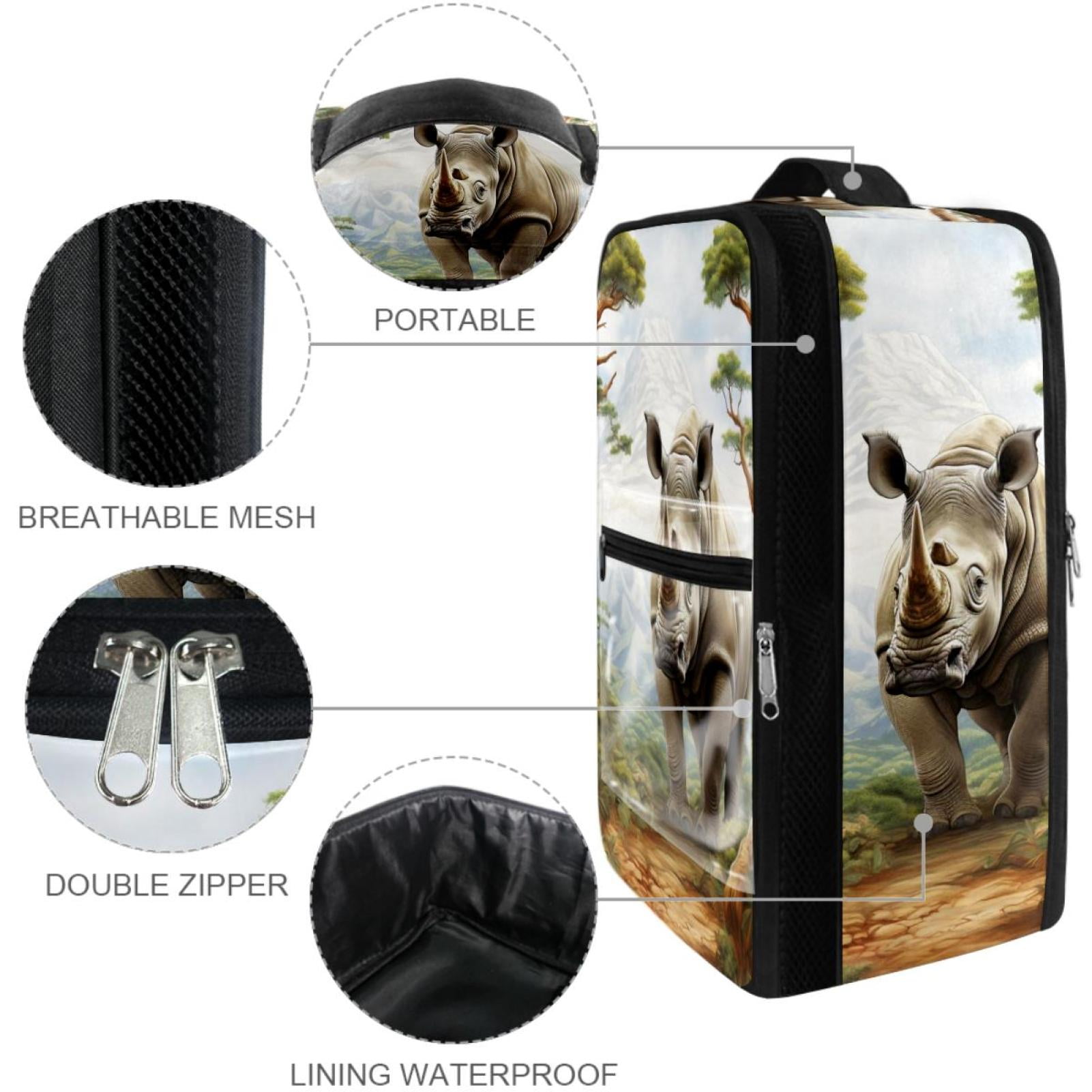 Rhinoceros Polyester Shoe Box Organizer, 23x31cm/9x12in, Closet Storage Container for Shoes, Time-Saving Solution for Neatly Storing Footwear