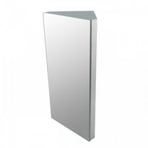 Corner Wall Mount Medicine Cabinet with Stainless Steel Bathroom Storage 23.6" Renovator's Supply