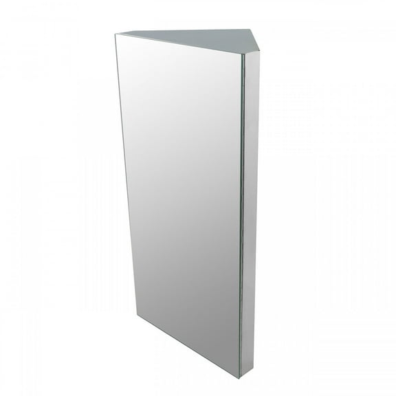 Corner Wall Mount Medicine Cabinet with Stainless Steel Bathroom Storage 23.6" Renovator's Supply