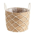 thumbnail image 2 of Macetas redondas de mimbre para suelo, ideales para decoración de interiores y exteriores. L, 2 of 9