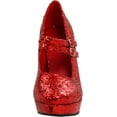 thumbnail image 2 of Red Red Glitter Mary Jane Ellie Shoes 421-Jane-G Red, 2 of 7