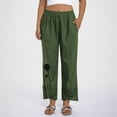 thumbnail image 1 of WILLBEST Pantalones Casuales elegantes para Mujer: Pantalones Elásticos con Estampado Floral y Pierna Ceñida para Un Uso Diario Cómodo. XXXL, 1 of 6