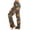 Saffron, variant on Watercolor Spiderweb Halloween Pajama Pants for Women, Fuzzy Lounge Bottoms with Pumpkin & Ghost Print, Soft Elastic Waist Flannel Sleep Trousers, 1 Pair Black L