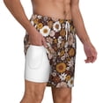 thumbnail image 3 of Goofa Sunflowers Printed Men's Swim Trunks Board Shorts Quick Dry Mens Swimming Trunks with Compression Liner,Breathable Fit Hawaii Beach Shorts-XX-Large, 3 of 9