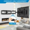 thumbnail image 6 of MountFTV Full Motion Long Arm TV Wall Mount for 42"-90" TVs,with 42.72 inch Long Arm Extension,up to 150 lbs,Corner Articulating TV Mount Bracket,Max 800x400mm,Swivel and Tilt, 6 of 8