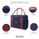 thumbnail image 2 of Bolsa De Mano Para Viaje Playa Deportiva Maleta De Lona Gaon Azul Gaon BolsoPlayaLona, 2 of 10