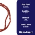 thumbnail image 4 of The Bead Chest Cinnamon Brown Volcanic Lava Beads (6mm), 4 of 4