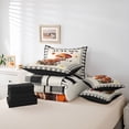 thumbnail image 6 of Homewish Botanical Plants Mushroom 7 Pieces Bedding Comforter Set For Boys Girls,Geometric Plaid Full Bedding Set Lightweight,Autumn Fall Harvest Fitted Sheet Flat Sheet,Luxury Bedroom Decor, 6 of 8