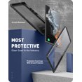 thumbnail image 3 of Clayco Xenon Series Case for Samsung Galaxy S22 Ultra 5G, [Built-in Screen Protector] Full-Body Rugged Cover Compatible with Fingerprint Reader, 6.9 inch 2022 Release (Black), 3 of 9