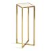 thumbnail image 3 of Kate and Laurel Jaspur Square Metal End Table, 7x7x21, White/Gold, 3 of 15