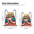 thumbnail image 5 of Yiaed Hello Summer Print Drawstring Bags Drawstring Backpack Bulk String Back Pack Gym Sport Bag-Small, 5 of 5