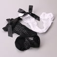 thumbnail image 4 of GDREDA Chaussettes de Course pour Femmes à la Mode en Résille Élastique à la Cheville Hautes Robe Ajourées en Maille Filet Chaussettes Collants Unies 1 Paire Blanc,, 4 of 6