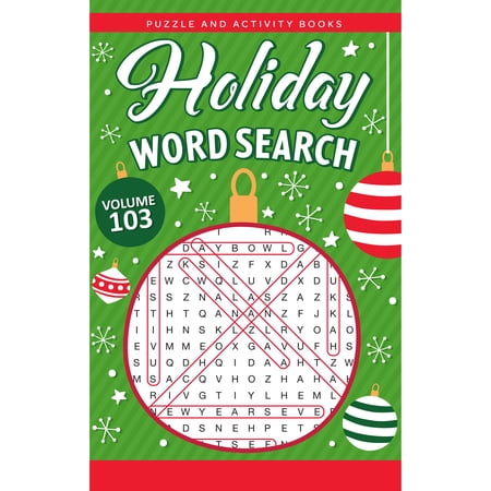 Bendon Christmas 64-page Paperback Holiday Puzzle Book, Word Search
