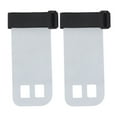 thumbnail image 5 of XYCCA 2Pcs Leather Handgrip AntiSkid Hand Protection Gloves for Weight Lifting Workout Fitness(Gray L )-082302, 5 of 5
