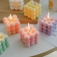 thumbnail image 1 of velas de burbujas, velas de cera de soja en forma de cubo, velas perfumadas decorativas, velas estéticas para decoración de dormitorio y baño, 1 of 5