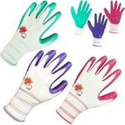 6 Pairs Gardening Gloves for Women Gardening Gifts for Women Garden Gloves Women’s Gardening Gloves Nitrile Coated Women’s Work Gloves Women Garden Tools Women's Garden Gloves Working Gloves ArtAK