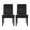 Matte Black/Midnight, variant on Noble House Cullon Faux Leather Tufted Rolltop Dining Chairs, Set of 2, Midnight Black and Matte Black