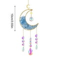 thumbnail image 3 of Clearance! Natural Crushed Stone Amethyst Powder Quicksand Moon Garden Decoration Light Collection Pendant, 3 of 3