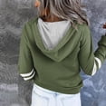 thumbnail image 4 of YOTMKGDO Quarter Zip Pullover Women Essentials Hoodie Womens Sweatshirt And with Pocket Clothes Hoodies Pullover Sleeve Long Casual Swe Sweatshirt for Women Green Sweater Women, Green+XXL, 4 of 7