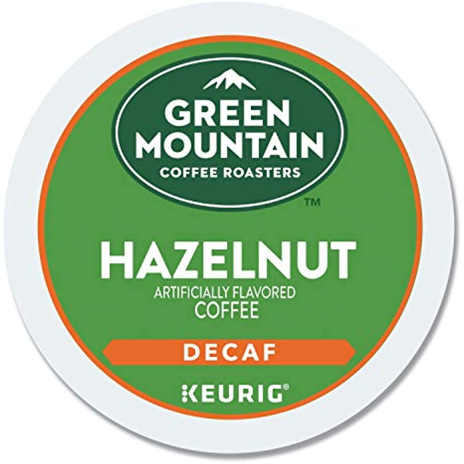 Green Mountain Coffee Hazelnut Decaf, Light Roasted, KCup Portion Pack