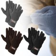 thumbnail image 2 of Men's Fleece Lined Adjustable Warm Winter Gloves, 2 of 8