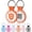 1 Pack Orange, variant on Tags Personalized for Pets, Paw Print Design QR Code Name Tags for , Profile Systerm,Editable Any Names and Phone Numbles,,L