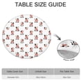 thumbnail image 6 of White Cow Scarf Pattern Round Fitted Tablecloth with Elastic Edge,Dining Table Cover Waterproof,Outdoor Round Tablecloth for Camping,Dining,Indoor and Outdoor, 6 of 7