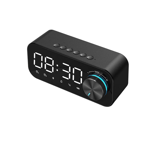 Reloj Despertador Digital Led Con Bocina Bluetooth/radio/fm Xtellar Negro