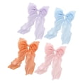 thumbnail image 5 of NOMADIC NOOK Women's Cute Bow Hair Pins 10.24"x6.69"x0.79" Orange Purple Blue Pink 4 Pcs, 5 of 5