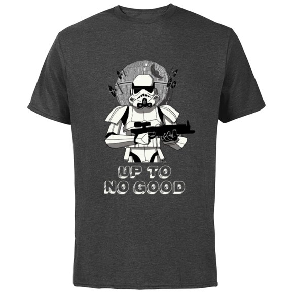 Star Wars Stormtrooper Empire Up to No Good - Short Sleeve Cotton T-Shirt for Adults - Customized-Charcoal