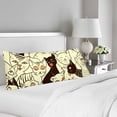 thumbnail image 2 of YUSDECOR Funny Cute Cats Body Pillow Pillowcase Pillow Protector Cushion Cover 20x60 Inch, 2 of 2