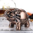 thumbnail image 4 of Cenicero de taza, bronce vintage rojo viento con tapa - Cenicero de metal con elefante, 4 of 5