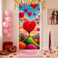 thumbnail image 6 of Nkmbld Valentine's Day Door Cover Valentines Day Party Decoration Door Banner Background for Romantic Front Door Hanging Indoor Outdoor Party Supplies, 6 of 8