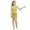 Gold, variant on QHFBli Girls One Shoulder Bodycon Pencil Dress High Waist Silver Glitter Specks Party Club Evening Dresses Gold 9-10Years