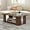 Rustic Brown, variant on CZMJY Rectangle Wood Center Table, 41" L 2-Tier Large Modern Tea Table w/Open Compartment, Easy Assembly, Accent Coffee Table for Living Room, Reception Room, White