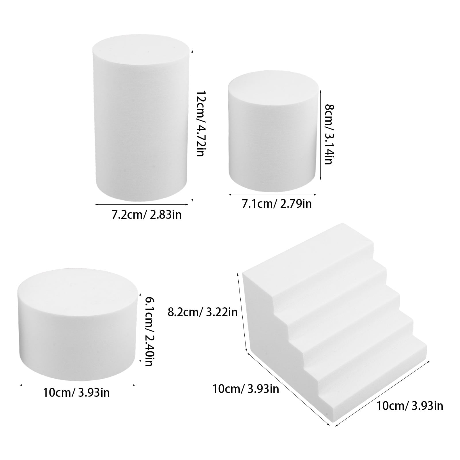 COMPUKAS 1 Set Foam Cake Dummies Photography Background For Food Styling Tool