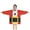 Red Christmas Santa, variant on Red Christmas Santa Costume Pattern Blanket Hoodies for Kids 6-13YR Oversize Wearable Blanket Hoodies for Boys Girls Teens