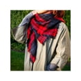 thumbnail image 3 of Women Plaid Lightweight Scarf Tartan Wrap Lattice Large Warm Cozy Blanket Soft Shawl Checked Winter Scarfs for Women - Red, 3 of 5