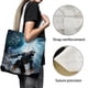 thumbnail image 3 of Halo Bolso de tela con estampado de lienzo para mujer, bolsa de compras reutilizable y estética, con cremallera interior, regalo para mujer, 35 × 40 cm., 3 of 6