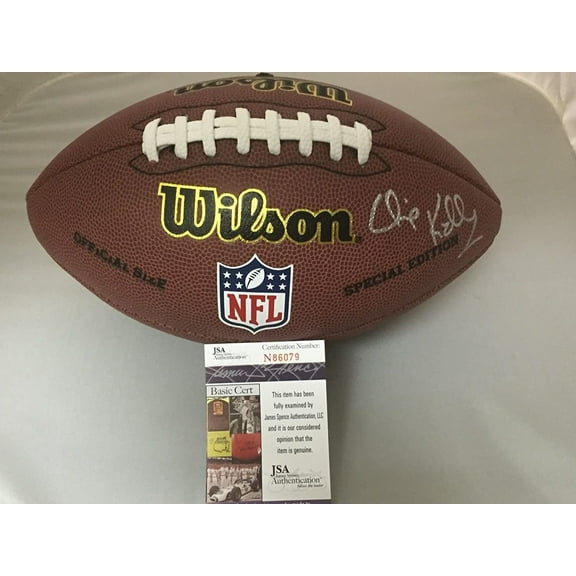 Autographed/Signed Chip Kelly UCLA Bruins Oregon Ducks Brown Wilson Football JSA COA