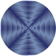 thumbnail image 1 of Ahgly Company Machine Washable Indoor Round Transitional Blue Area Rugs, 8' Round, 1 of 7