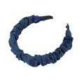 thumbnail image 4 of Unique Bargains 1 Pc Headband Pleats Satin Hair Accessories for Women Navy Blue, 4 of 5