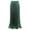 Green, variant on Riforla Women's Elastic Waist Satin Metallic Pleated Long Swing Skirt Womens Skirts Green One Size