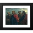 thumbnail image 2 of Joseph von Führich 18x15 Black Modern Framed Museum Art Print Titled - Christ's Farewell to His Disciples (Going to Gethsemane) (1839), 2 of 5