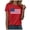 A45-Red, variant on Gibobby Women Casual Flag Independence Day Printed Round Short Sleeved T Shirt Top(XXL,Pink)
